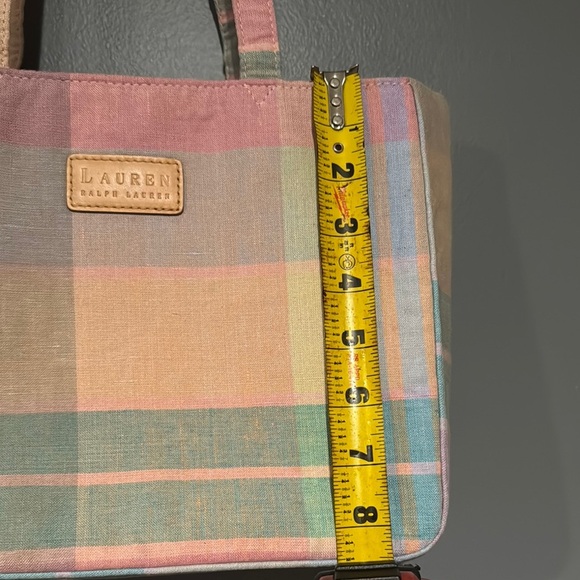 Lauren Ralph Lauren‎ Pink and Green Tote Bag - Picture 3 of 9